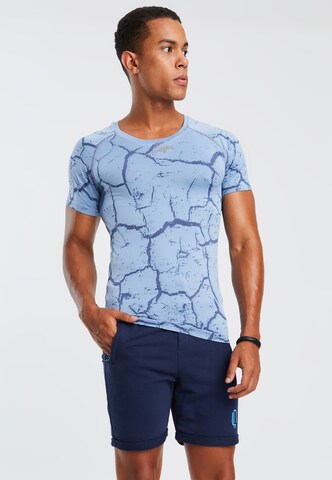 Leif Nelson Sport T-Shirt in Blau