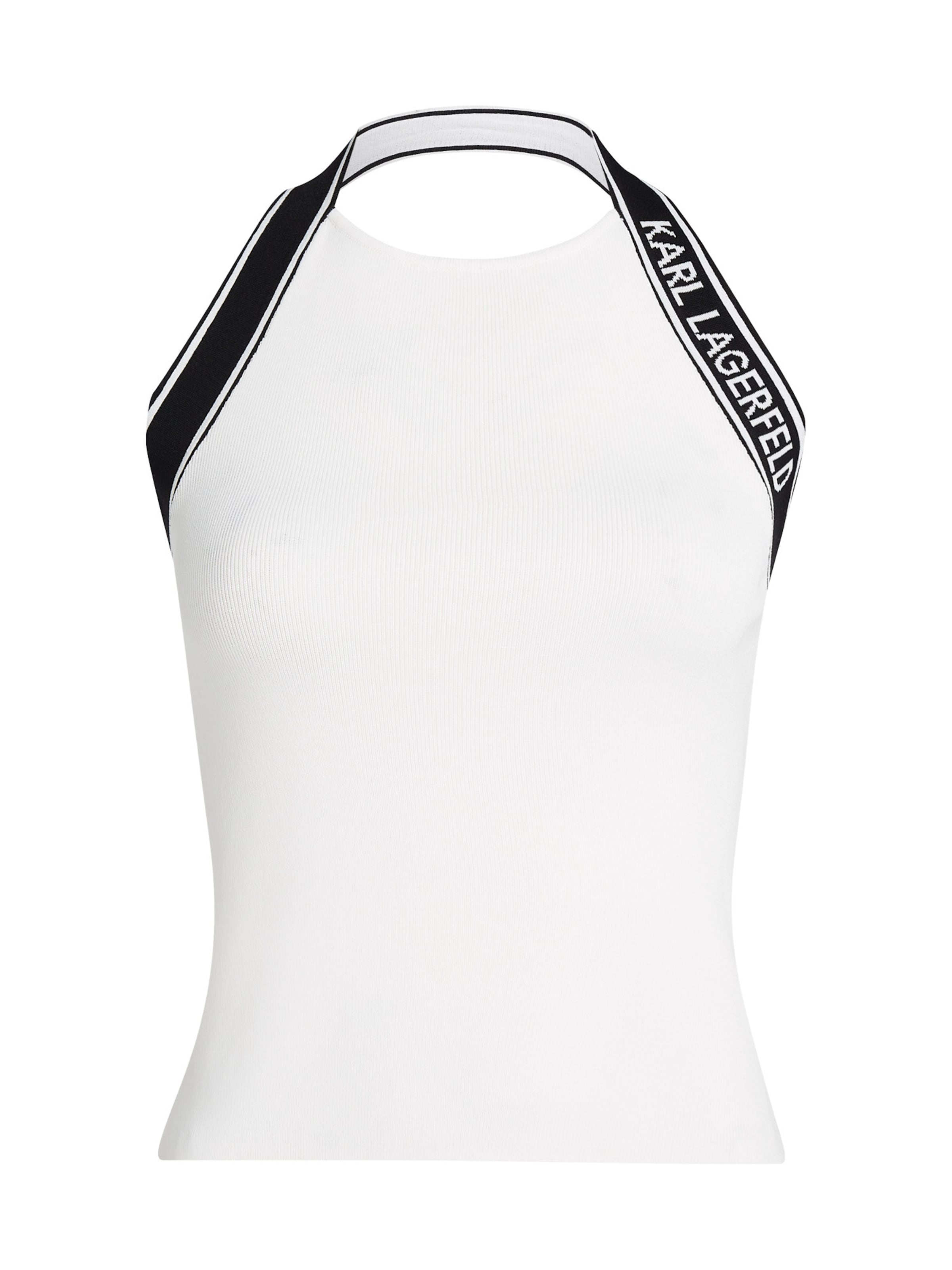 Karl Lagerfeld Топ в бяло: отпред