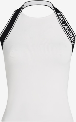 Karl Lagerfeld Toppi värissä valkoinen: etupuoli
