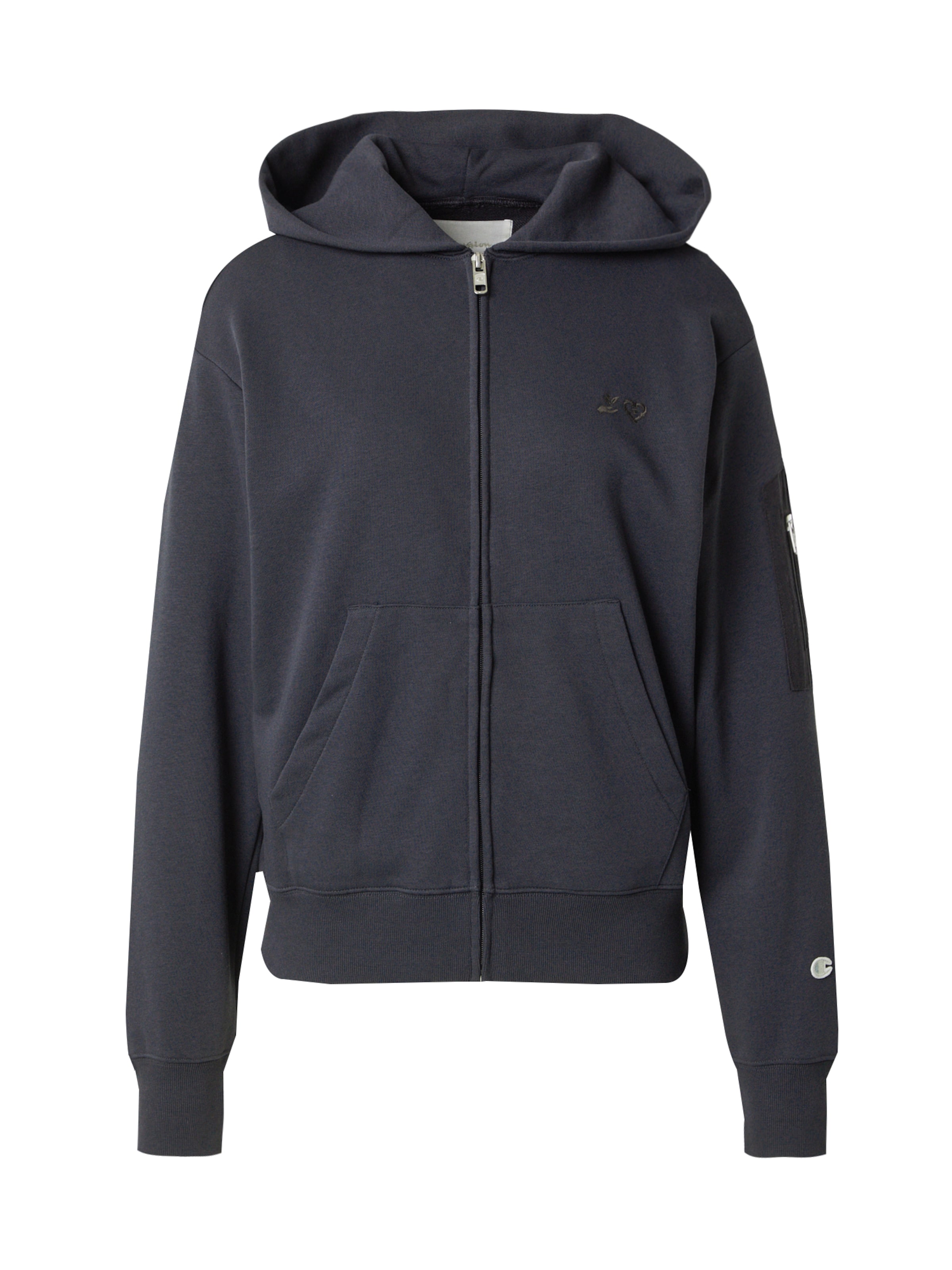 Champion Authentic Athletic Apparel Ζακέτα φούτερ σε γκρι: μπροστά