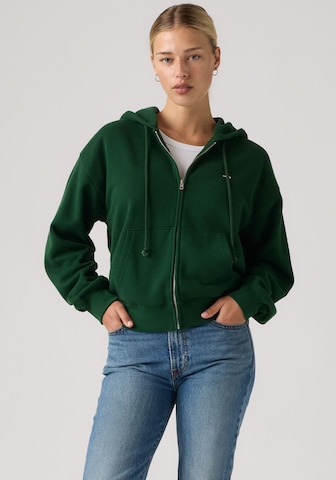 LEVI'S ® Zip-Up Hoodie in Green: front