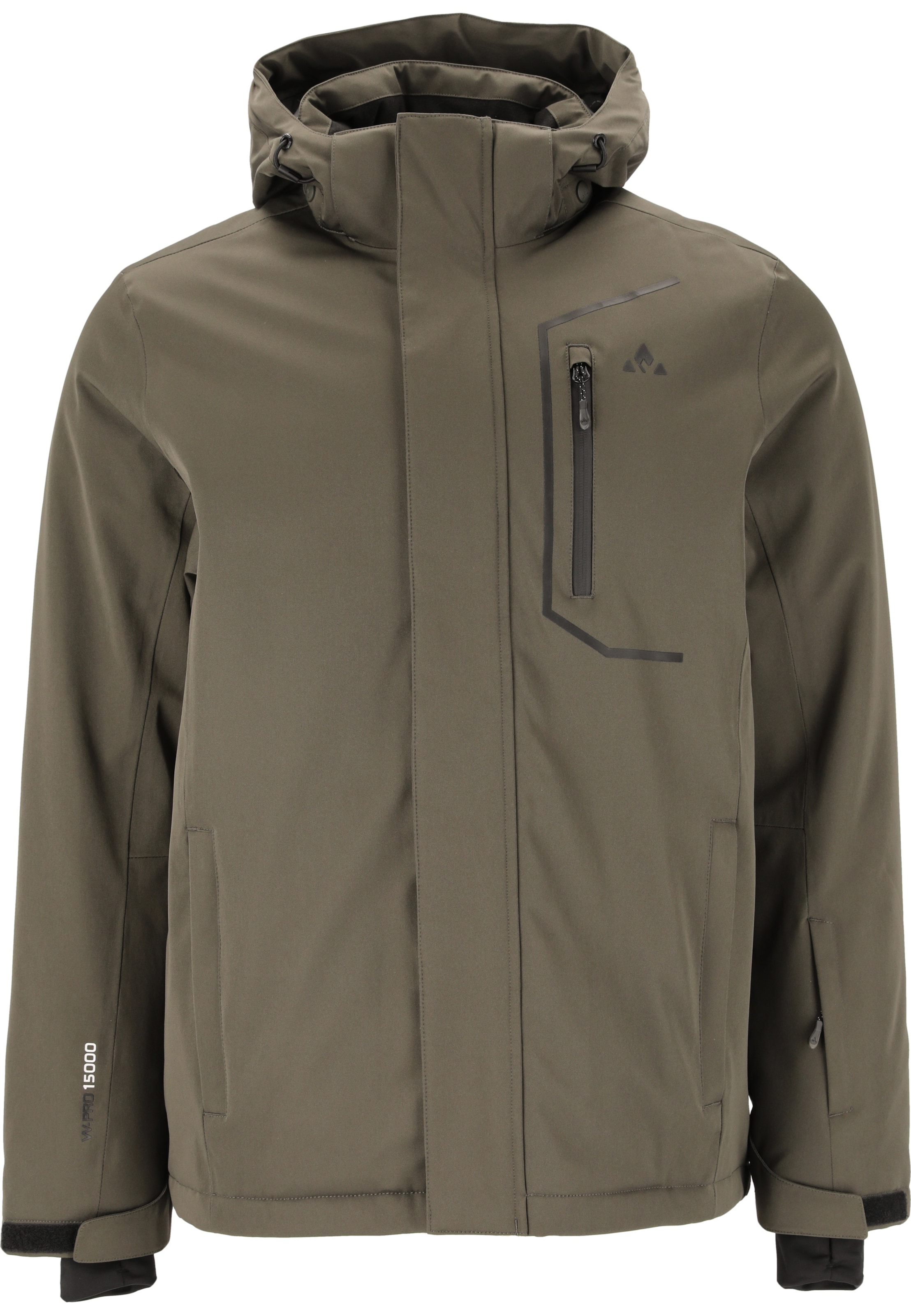 Whistler Skijacke 'Carbon' in Grün: Vorderseite