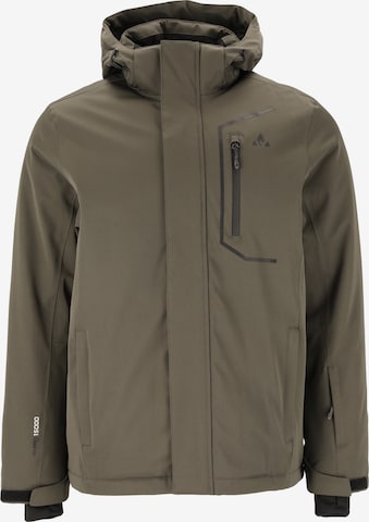 Whistler Athletic Jacket 'Carbon' in Green: front