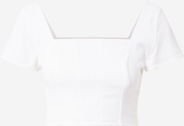 HOLLISTER Μπλούζα σε λευκό: μπροστά