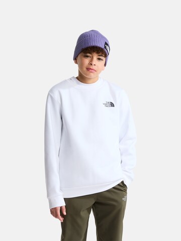 THE NORTH FACE Sweatshirt in White: front