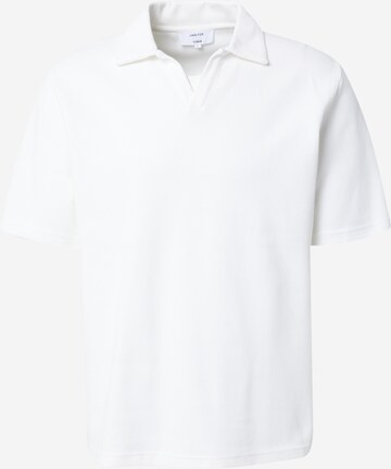 DAN FOX APPAREL T-shirt 'Curt' i vit: framsida