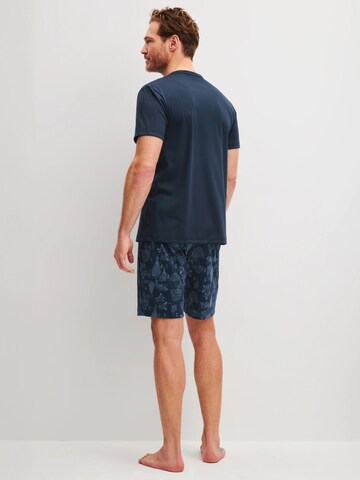 CALIDA Pyjama kurz 'Relax Streamline' in Blau
