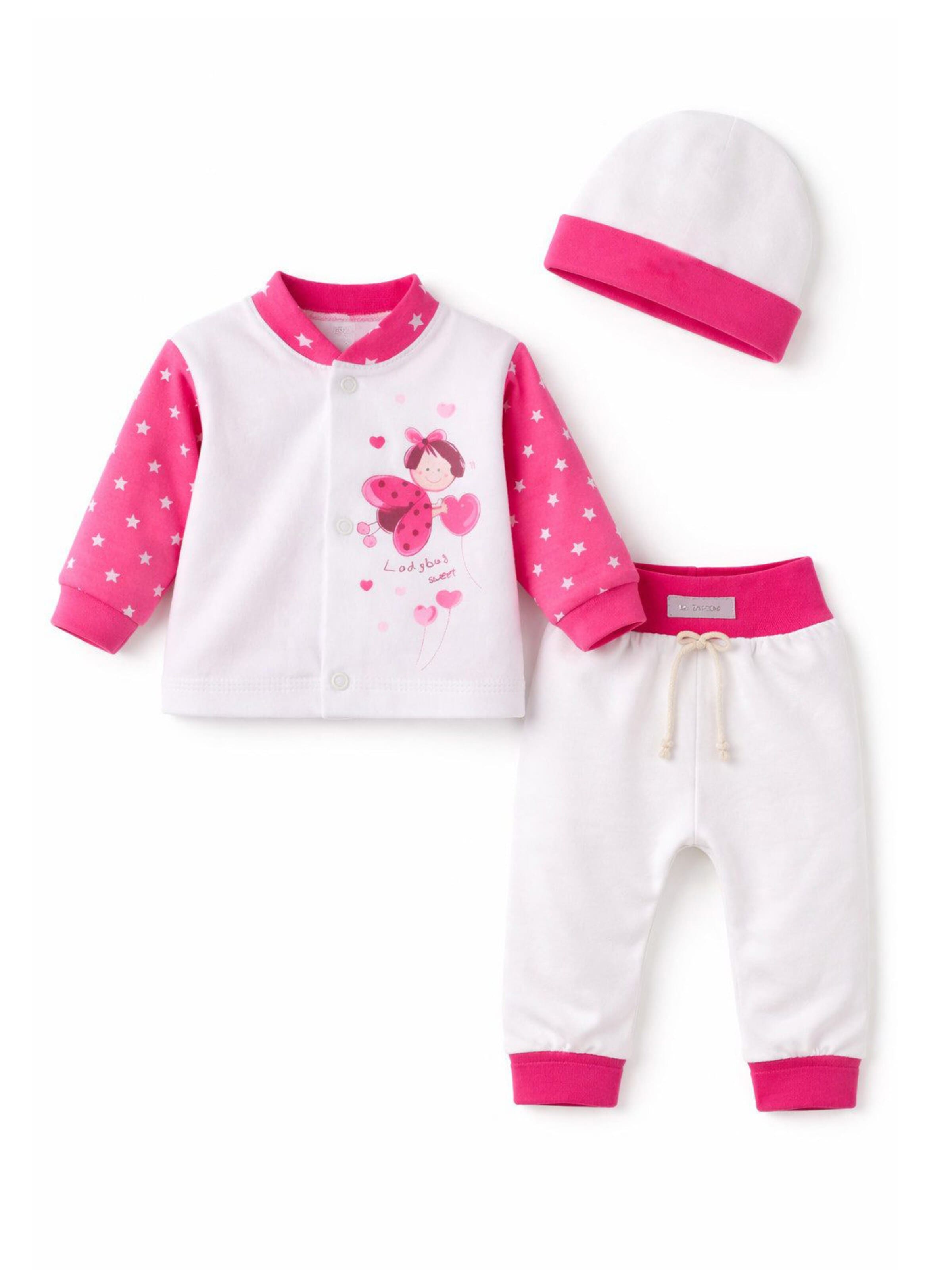 La Bortini Set in Pink: Vorderseite
