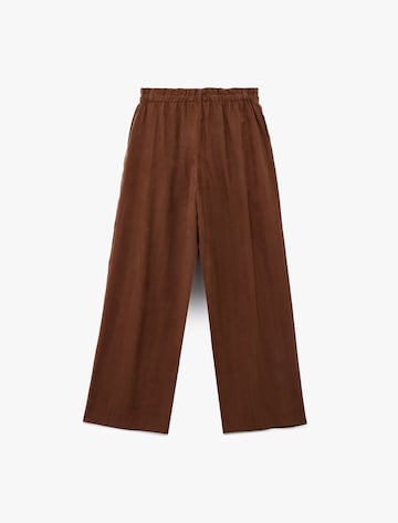 Koton Wide Leg Hose in Braun