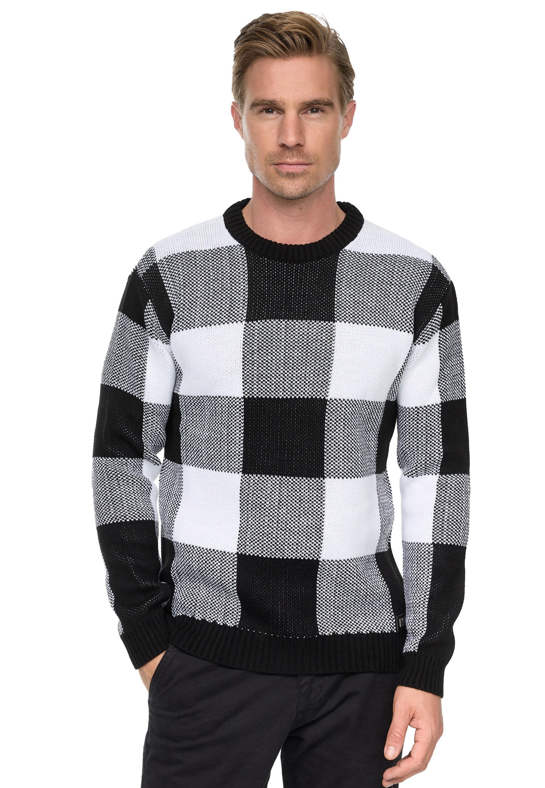 Rusty Neal Pullover in Grau: Vorderseite