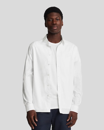 Lyle & Scott Regular fit Overhemd in Wit: voorkant