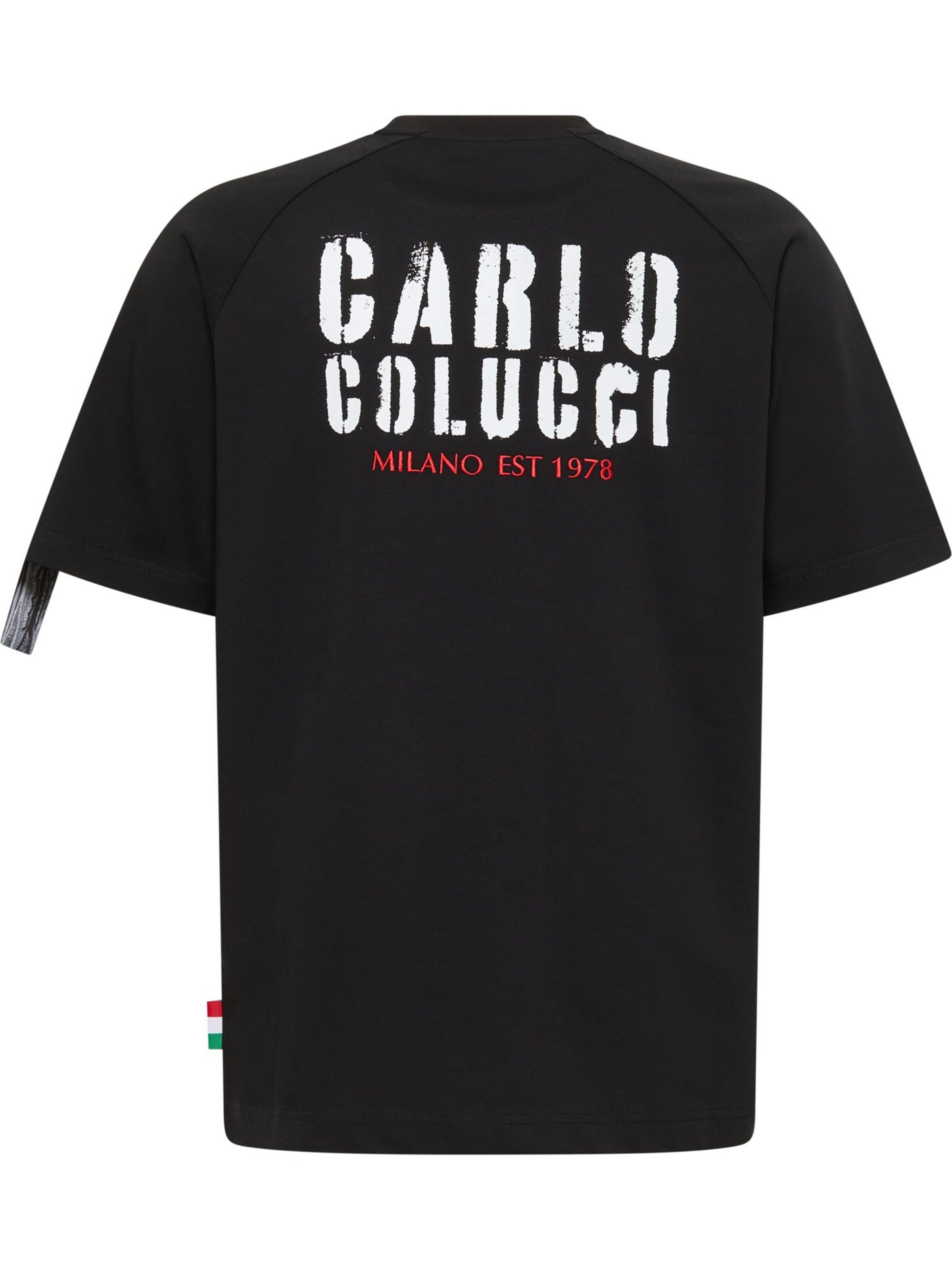 T-Shirt 'Evoli' Carlo Colucci en noir : devant