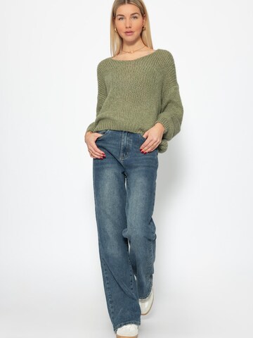 SASSYCLASSY Oversizepullover in Grün