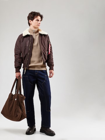 Veste mi-saison 'Injector III' ALPHA INDUSTRIES en marron