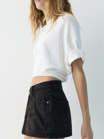 Pull&Bear Hosenrock in Schwarz