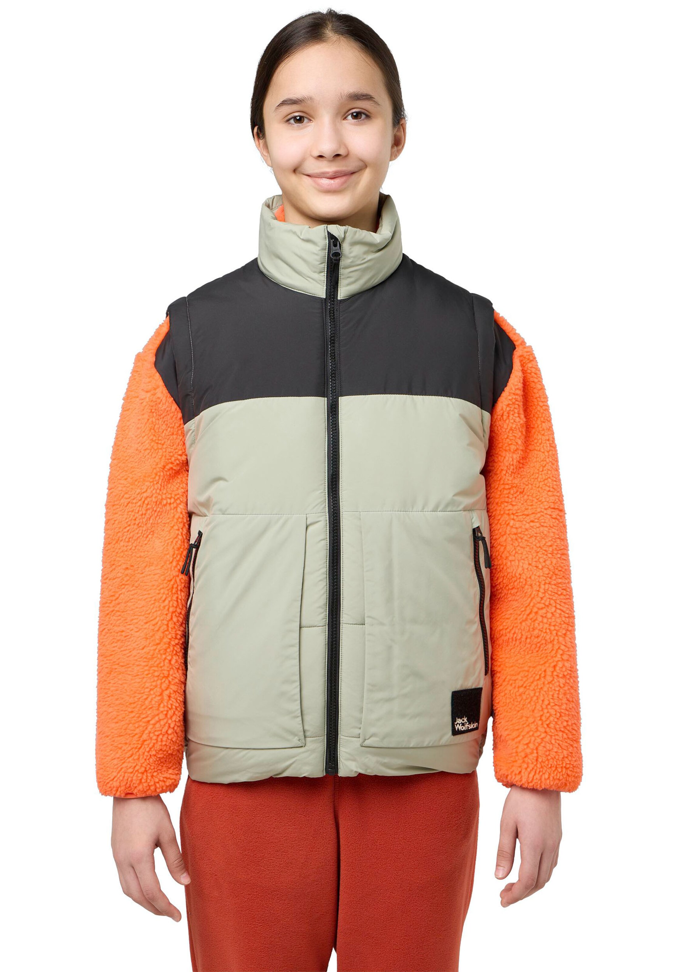 JACK WOLFSKIN Sportweste in Beige: Vorderseite