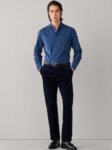 Hackett London Regular Fit Hemd in Blau