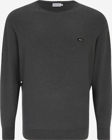 Calvin Klein Big & Tall Пуловер в сиво: отпред