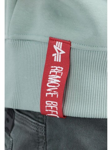 ALPHA INDUSTRIES Sweatshirt 'Basic Rubber'‌‌‌‌ in Grün