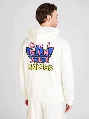 ADIDAS ORIGINALS Sweatshirt 'TREFOIL 1' in Wit: voorkant