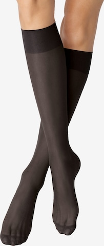 Nur Die Knee High Socks ' 2er-Pack 20 DEN ' in Black: front