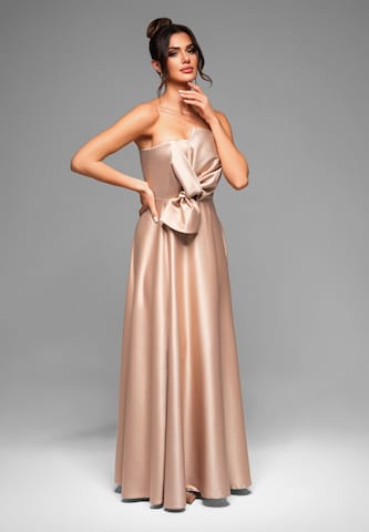 Ombre Avondjurk 'LA-OM-DLR004' in Beige