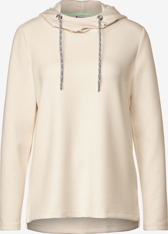 STREET ONE Sweatshirt in Beige: voorkant