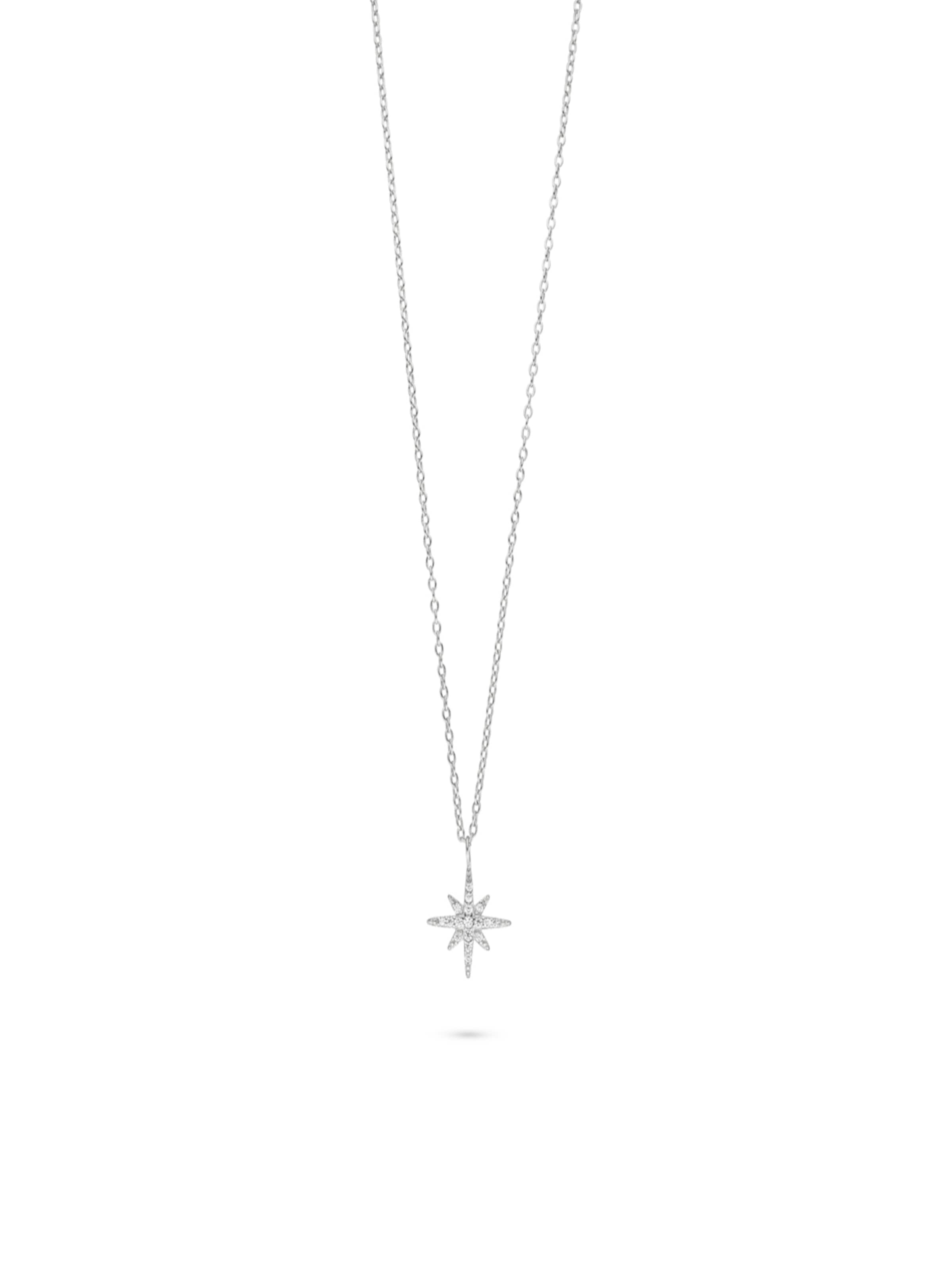 Fiocco Jewelry Necklace 'Luna' in Silver: front