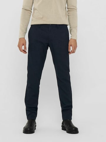 Only & Sons Hose in Blau: front