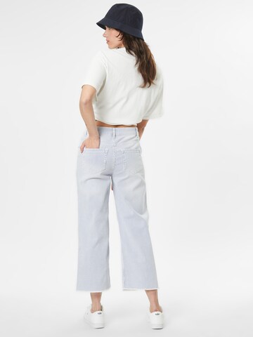 Cartoon Wide leg Jeans in Wit