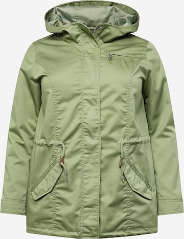 ONLY Carmakoma Between-seasons parka 'LORCA' in Green: front