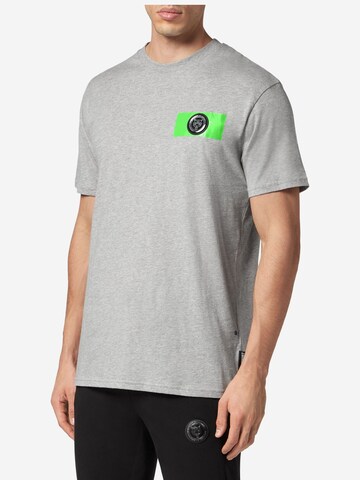 Plein Sport - Camisa 'Scratch' em cinzento
