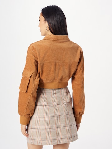 Nasty Gal Between-Season Jacket in Brown