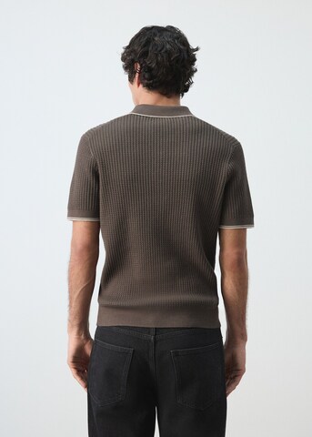 MANGO MAN Shirt in Brown
