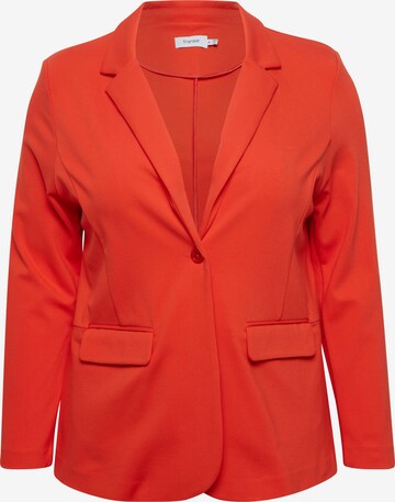 Fransa Curve Blazer in Red: front