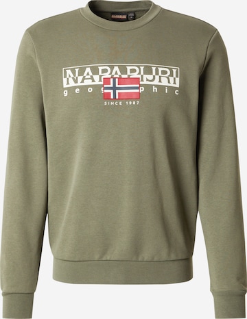 NAPAPIJRI Mikina 'B-AYLMER C WINT' - Zelená: predná strana