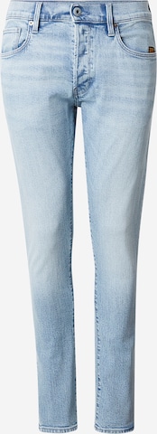 G-STAR Kavbojke '3301' | modra barva: sprednja stran