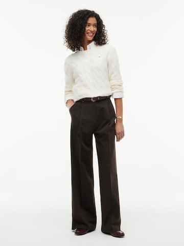 TOMMY HILFIGER Wide Leg Hose in Braun