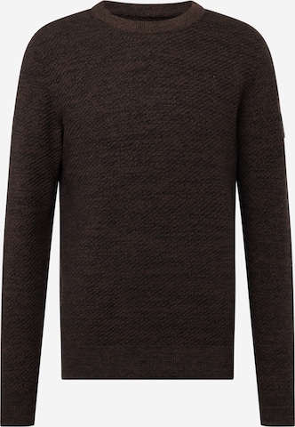 JACK & JONES Sweater 'CLASSIC' in Brown: front