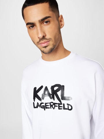 Karl Lagerfeld Collegepaita värissä valkoinen