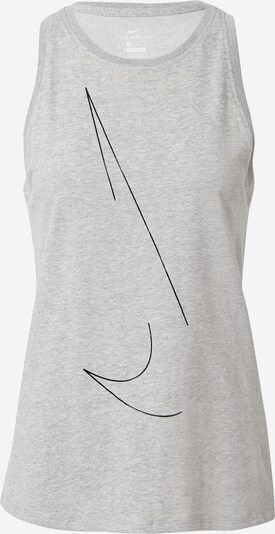 NIKE Top deportivo en gris moteado / negro, Vista del producto