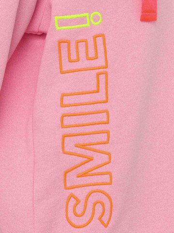 Zwillingsherz Sweatshirt 'Smile' i pink