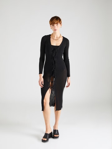 modström Knitted dress 'Faddie' in Black: front