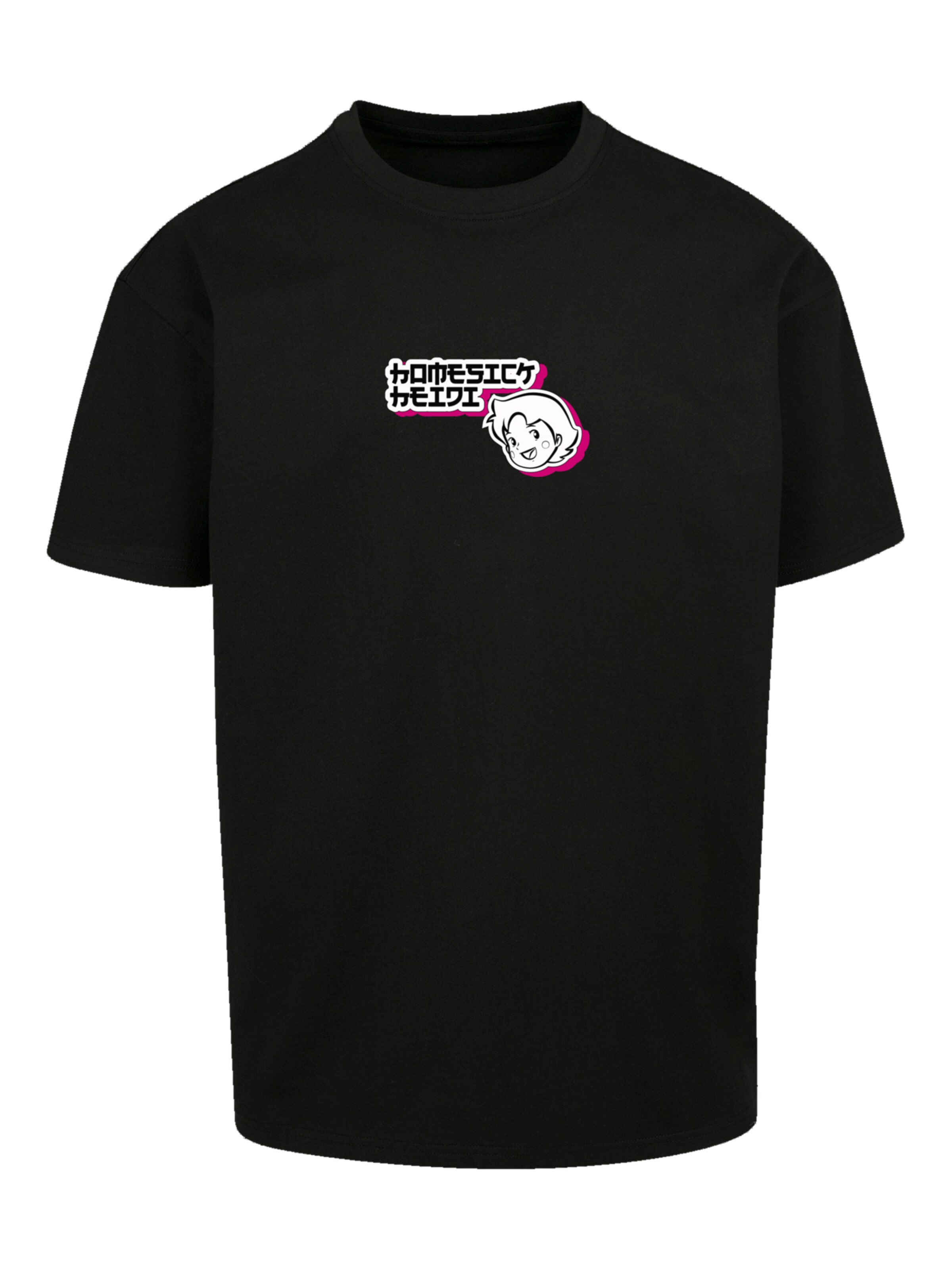 T-Shirt 'Heidi Homesick Heroes of Childhood' F4NT4STIC en noir : devant