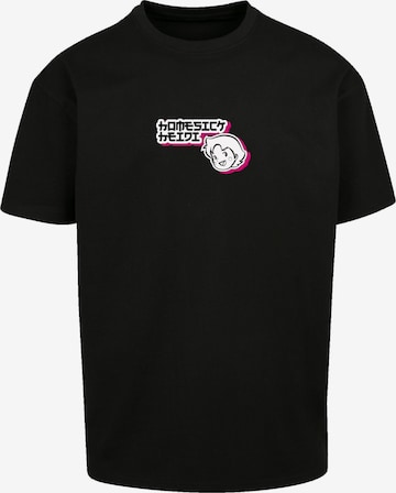 F4NT4STIC Shirt 'Heidi Homesick Heroes of Childhood' in Schwarz: Vorderseite