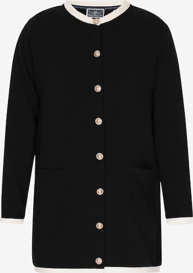 DreiMaster Maritim Neuletakki värissä musta / valkoinen, Tuotenäkymä