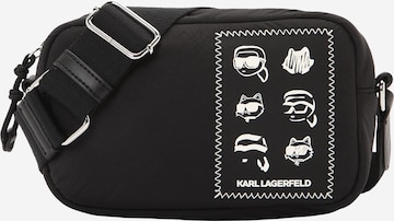 juoda Karl Lagerfeld Rankinė su ilgu dirželiu 'IKON': priekis