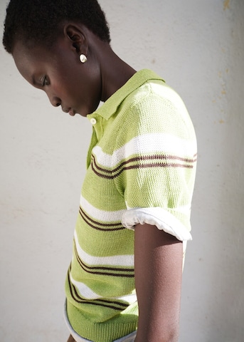 MANGO Sweater 'Verdi' in Green