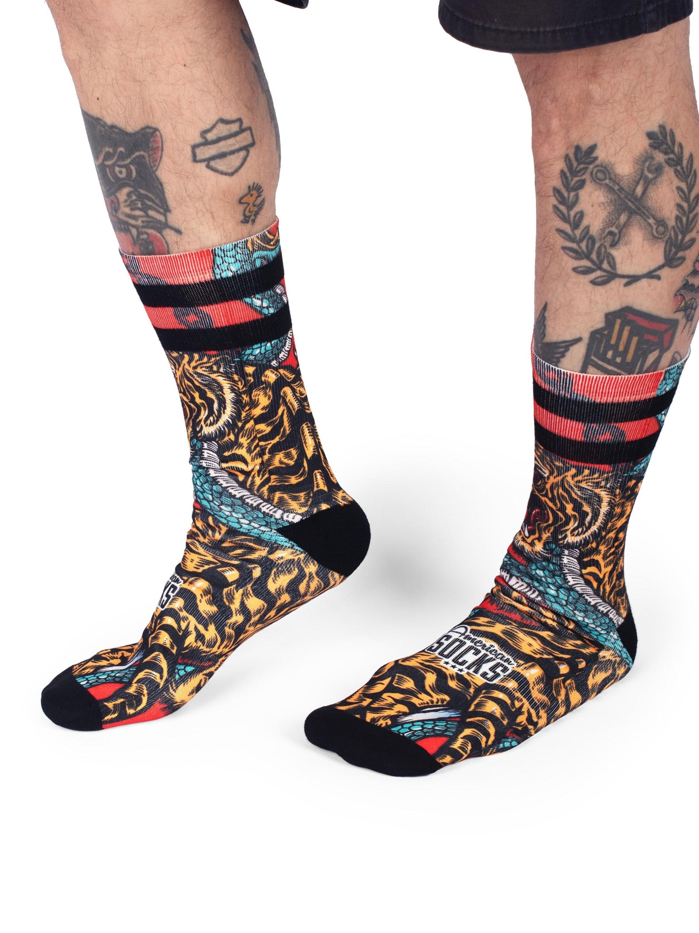 Chaussettes 'Bengala' American Socks en noir