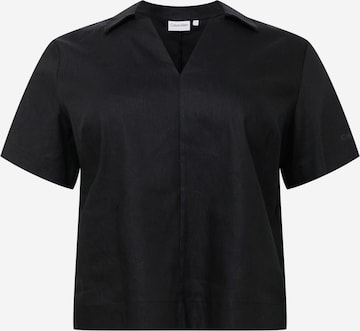 Calvin Klein Curve Blouse in Black: front